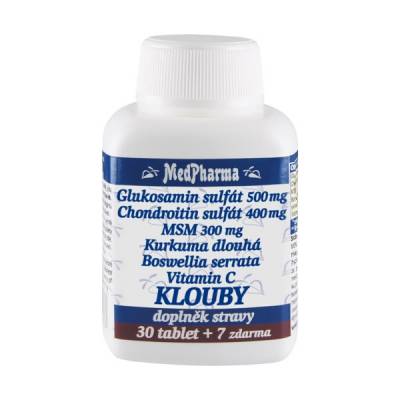 Glukosamin sulfát (chondroitin, MSM, kurkuma) KLOUBY 67tablet